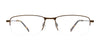 Takumi TK1168 Eyeglasses with Clip-on Sunglasses | Size 55 / Matt Brown & Onyx