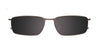Takumi TK1168 Eyeglasses with Clip-on Sunglasses | Size 55 / Matt Brown & Onyx