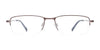 Takumi TK1168 Eyeglasses with Clip-on Sunglasses | Size 55 / Matt Brown & Onyx