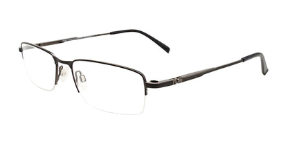 Takumi TK1168 Eyeglasses with Clip-on Sunglasses Matt Black & Onyx