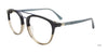Takumi TK1169 Eyeglasses with Clip-on Sunglasses | Size 52 / Lt Br & Sh Blu & Marb Dk Blue