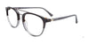 Takumi TK1169 Eyeglasses with Clip-on Sunglasses | Size 52 / Crystal Grey & Shiny Grey & Marbled Dark Grey