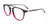 Takumi TK1169 Eyeglasses with Clip-on Sunglasses | Size 52 / Shiny Black & Dark Pink & Pink Marbled