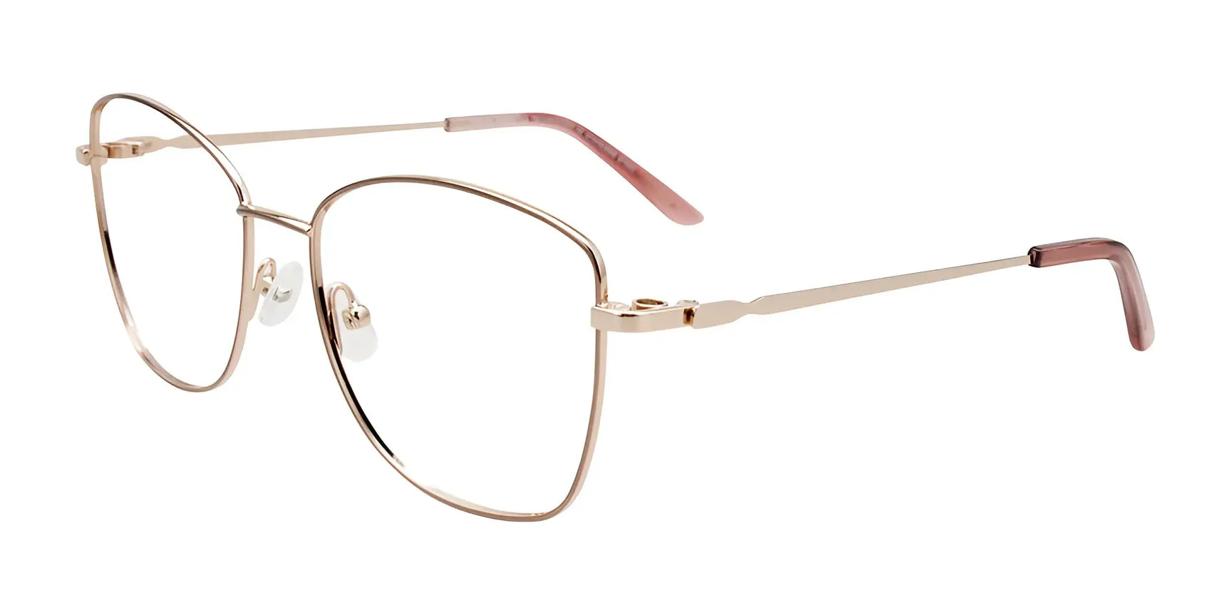 Takumi TK1171 Eyeglasses with Clip-on Sunglasses Shiny Gold