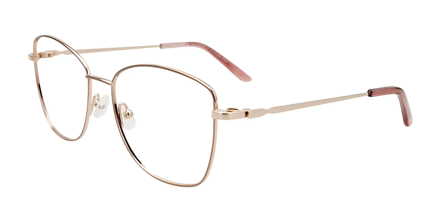 Takumi TK1171 Eyeglasses with Clip-on Sunglasses Shiny Gold