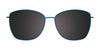 Takumi TK1171 Eyeglasses with Clip-on Sunglasses | Size 54 / Shiny Teal