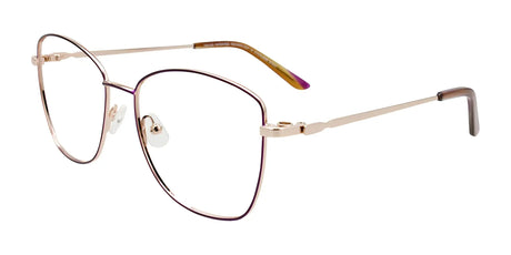 Takumi TK1171 Eyeglasses with Clip-on Sunglasses Shiny Purple