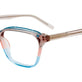 Crystal Light Brown & Salmon & Turquoise