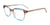 Takumi TK1172 Eyeglasses with Clip-on Sunglasses | Size 51 / Crystal Light Brown & Salmon & Turquoise