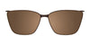 Takumi TK1172 Eyeglasses with Clip-on Sunglasses | Size 51 / Cry Lt Pur Cry & Lt Pnk Silver