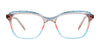 Takumi TK1172 Eyeglasses with Clip-on Sunglasses | Size 51 / Cry Lt Pur Cry & Lt Pnk Silver