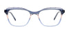 Takumi TK1172 Eyeglasses with Clip-on Sunglasses | Size 51 / Cry Lt Pur Cry & Lt Pnk Silver
