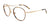 Takumi TK1173 Eyeglasses with Clip-on Sunglasses | Size 51 / Shiny Demi Amber & Shiny Gold