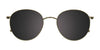 Takumi TK1173 Eyeglasses with Clip-on Sunglasses | Size 51 / Shiny Demi Amber & Shiny Gold