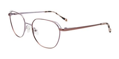 Takumi TK1175 Eyeglasses with Clip-on Sunglasses Matt Light Pink & Shiny Lilac