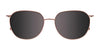 Takumi TK1175 Eyeglasses with Clip-on Sunglasses | Size 51 / Matt Light Brown & Shiny Silver