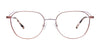 Takumi TK1175 Eyeglasses with Clip-on Sunglasses | Size 51 / Matt Light Brown & Shiny Silver