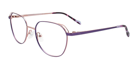 Takumi TK1175 Eyeglasses with Clip-on Sunglasses Matt Light Purple & Shiny Light Pink