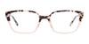 Takumi TK1176 Eyeglasses with Clip-on Sunglasses | Size 55 / Bge Tort & Cryst Pnk/Bge Tort