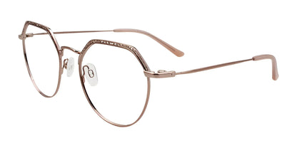 Takumi TK1177 Eyeglasses with Clip-on Sunglasses Dark Rose Gold