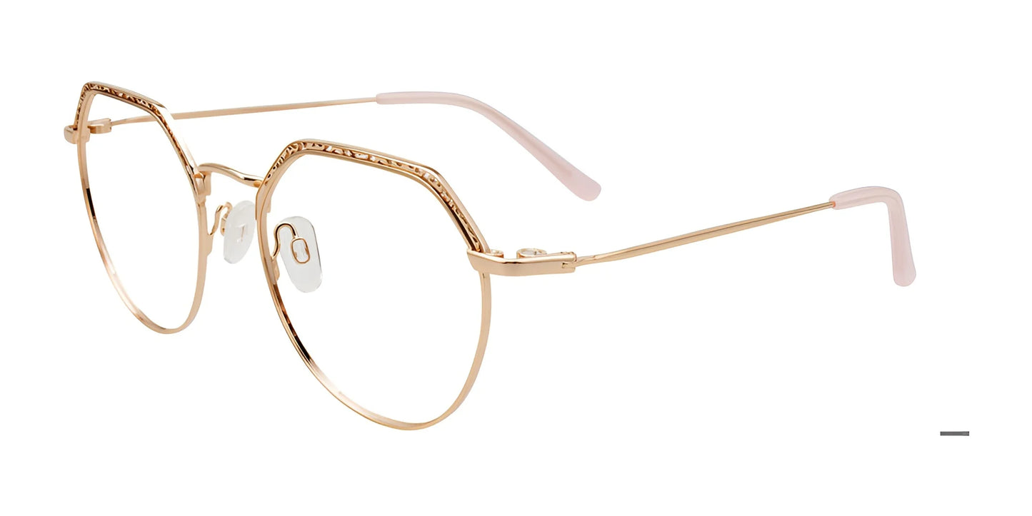 Takumi TK1177 Eyeglasses with Clip-on Sunglasses Copper & Pale Rose