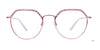 Takumi TK1177 Eyeglasses with Clip-on Sunglasses | Size 52 / Copper & Pale Rose