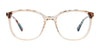 Takumi TK1178 Eyeglasses with Clip-on Sunglasses | Size 53 / Brn & Turq Marb & Cry Lit Brn