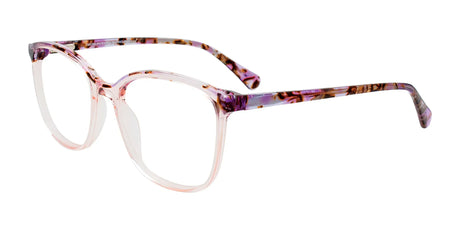 Takumi TK1178 Eyeglasses with Clip-on Sunglasses Pink & Brn Marb & Cry Lit Pink