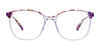 Takumi TK1178 Eyeglasses with Clip-on Sunglasses | Size 53 / Brn & Turq Marb & Cry Lit Brn