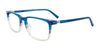 Takumi TK1179 Eyeglasses with Clip-on Sunglasses | Size 54 / Blue & Light Blue & Grey /