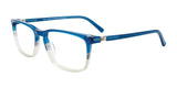 Takumi TK1179 Eyeglasses with Clip-on Sunglasses Blue & Light Blue & Grey