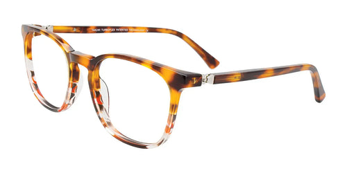 Takumi TK1180 Eyeglasses / Size 48 / Brn Tort & Or & Grey & Cr Str