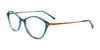 Takumi TK1181 Eyeglasses with Clip-on Sunglasses | Size 52 / Dk Teal Brn Marb Mt Brn/Mt Brn