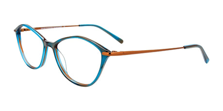 Takumi TK1181 Eyeglasses with Clip-on Sunglasses Dk Teal Brn Marb Mt Brn / Mt Brn