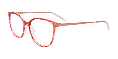 Takumi TK1182 Eyeglasses with Clip-on Sunglasses Multi Pnk & Yel & Brn / Sat Pnk Gld