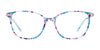 Takumi TK1182 Eyeglasses with Clip-on Sunglasses | Size 51 / Multi Mnt & Brn & Lt Brn/Sat Mnt