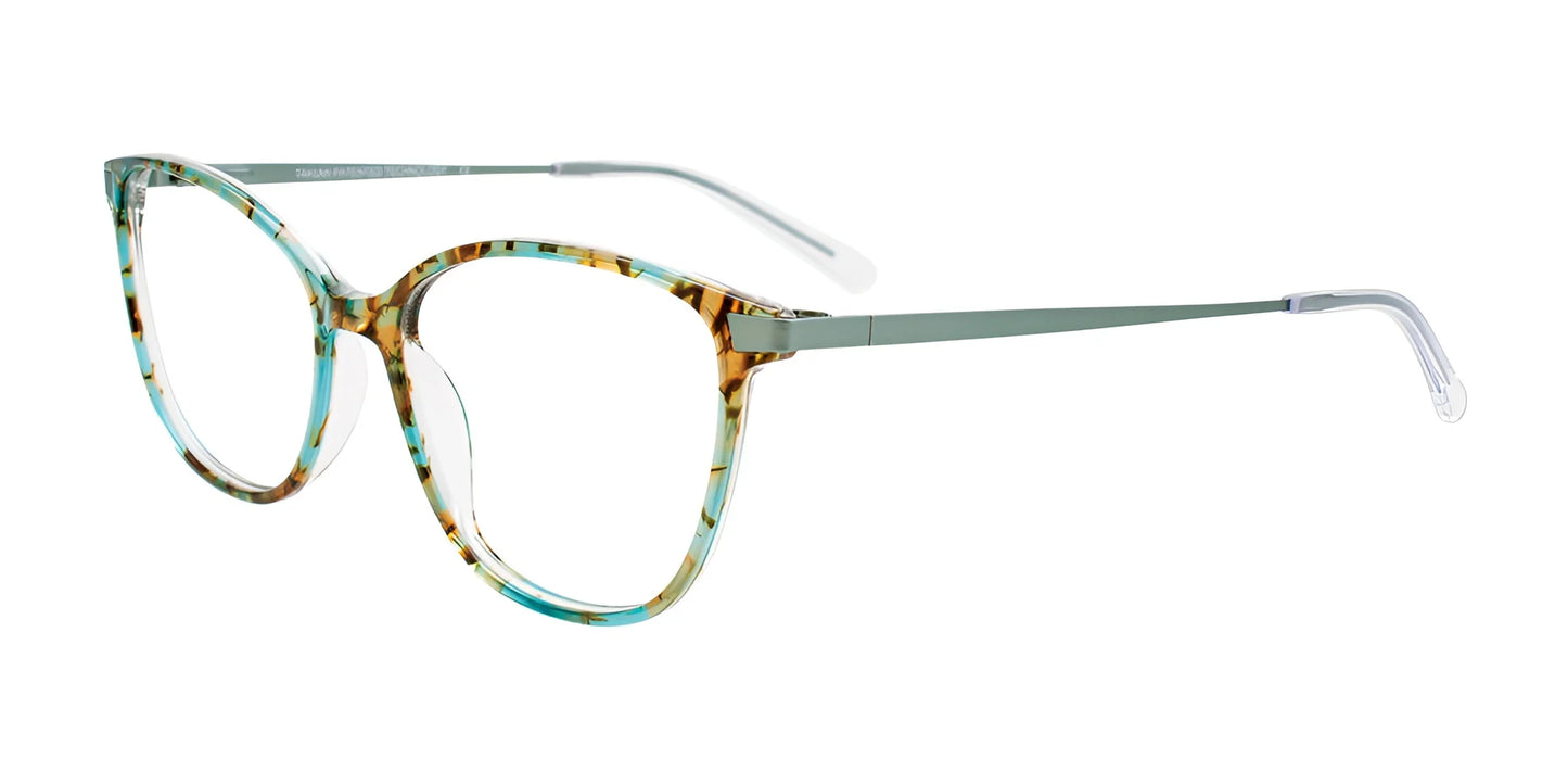 Takumi TK1182 Eyeglasses with Clip-on Sunglasses Multi Mnt & Brn & Lt Brn / Sat Mnt