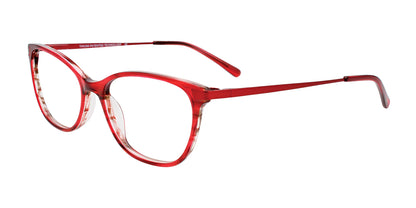 Takumi TK1183 Eyeglasses Red Brown Stripes / Satin Red