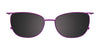 Takumi TK1183 Eyeglasses with Clip-on Sunglasses | Size 50 / Red Brown Stripes/Satin Red