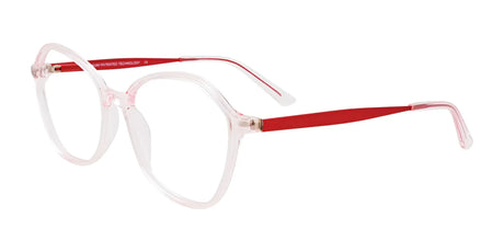 Takumi TK1184 Eyeglasses with Clip-on Sunglasses Crystal Pink