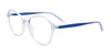 Takumi TK1184 Eyeglasses with Clip-on Sunglasses | Size 53 / Crystal Blue