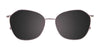 Takumi TK1184 Eyeglasses with Clip-on Sunglasses | Size 53 / Crystal Beige