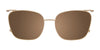 Takumi TK1185 Eyeglasses with Clip-on Sunglasses | Size 49 / Marbled Brown & Crystal Brown