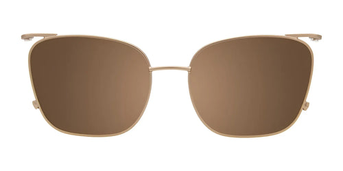 Takumi TK1185 Eyeglasses with Clip-on Sunglasses / Size 49 / Marbled Brown & Crystal Brown
