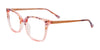 Takumi TK1185 Eyeglasses with Clip-on Sunglasses | Size 49 / Marbled Pink & Crystal Pink