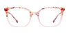 Takumi TK1185 Eyeglasses with Clip-on Sunglasses | Size 49 / Marbled Brown & Crystal Brown