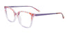 Takumi TK1185 Eyeglasses with Clip-on Sunglasses | Size 49 / Marbled Pink & Crystal Lilac