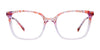 Takumi TK1185 Eyeglasses with Clip-on Sunglasses | Size 49 / Marbled Brown & Crystal Brown