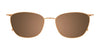 Takumi TK1186 Eyeglasses with Clip-on Sunglasses | Size 53 / Blue & Light Brown