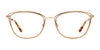 Takumi TK1186 Eyeglasses with Clip-on Sunglasses | Size 53 / Blue & Light Brown